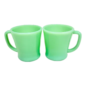 Vintage Jadeite Coffee Mugs-A Pair