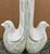 Shabby Chic Modern Verdigris Double Dove Wood Sculpture For Sale - Image 3 of 4