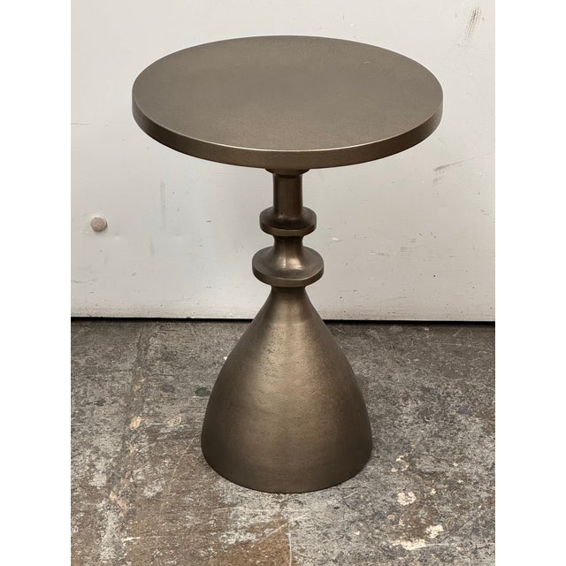 Design Plus Gallery presents a Sculptural Pedestal Martini Side Table from Arhaus. This striking accent table features a...