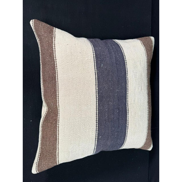 Turkish Hemp Pillow Cushion Natural Beige Brown Pillow Cushion Cover 24"x24" #30377 Enhance your home decor with our Kilim...