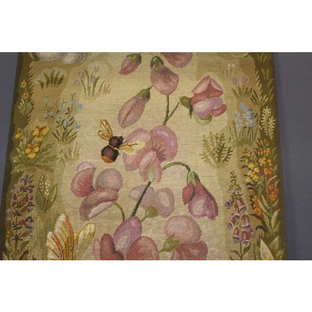 Goldenrod Art Nouveau Tapestry by Colette Enard, 1950s For Sale - Image 8 of 13