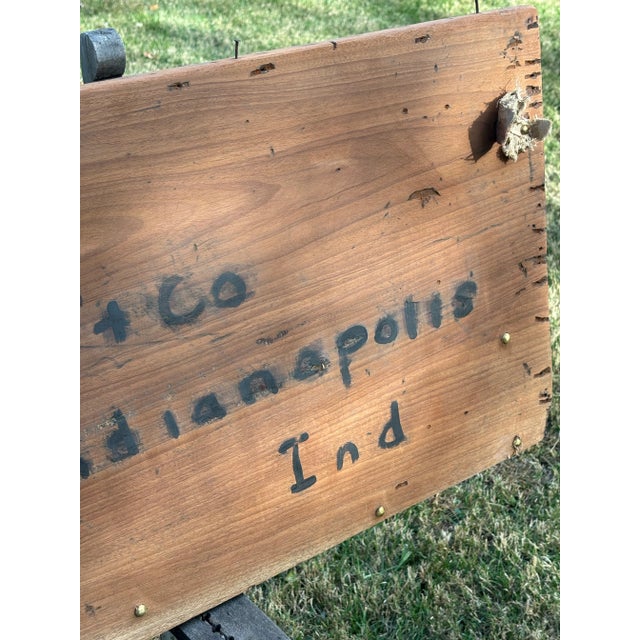 Chestnut Late 1800s Rare “Star Union” Railroad Shipped Wood Crate Side For Sale - Image 8 of 15