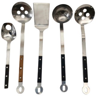 Kitchen Utensil Set by Janos Meglk for Amboss, 1960s, Set of 5 For Sale