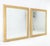 Pair of 35x43 Rectangle gold Gilt Frames Wall Mirrors Mint For Sale - Image 15 of 15