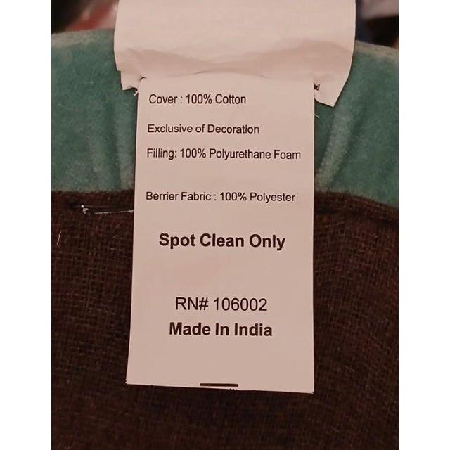 Art Deco Ottoman Velvet Aqua Blue Zebras Embroidered Wood Feet Adult Child Tribal Jungle For Sale - Image 13 of 14