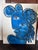 Abstract 1970s Peter Keil Large Scale Cubist Blue Picasso Painting For Sale - Image 3 of 6