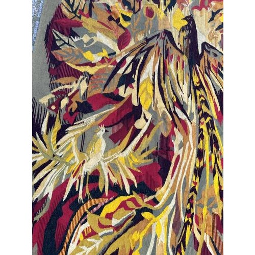 Vintage Aubusson Tapestry with Herve Lelong Design, 1960s For Sale - Image 6 of 18