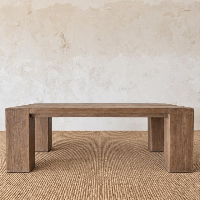 Beam XL Dining Table by Bloom Home Inc, Rustic Reclaimed Elm Design 86" For Sale - Image 15 of 16