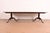 Drexel Heritage Drexel Heritage Georgian Banded Flame Mahogany Double Pedestal Extension Dining Table, Newly Refinished For Sale - Image 4 of 12