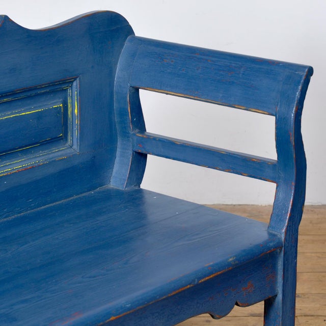 Antique Pine Bench, 1900s For Sale - Image 6 of 11