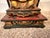 Late 19th C. Chinese Giltwood & Lacquer Taoist Deity Statue With Original Spear For Sale - Image 10 of 12