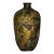 Vintage Chinese Gilt Bronze Vase With Bird & Floral Relief For Sale