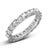 Contemporary 14K White Gold 2 1/3 Cttw Asscher Cut Lab Grown Diamond Eternity Band Ring, Size 5.5 For Sale - Image 3 of 7
