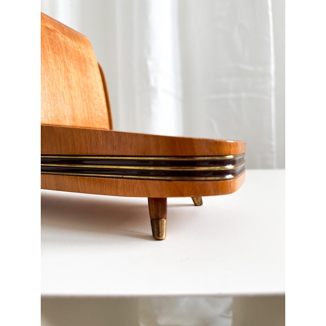 Mid-Century Modern German Mantel Clock from Hermle, 1962 For Sale - Image 4 of 13