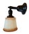 Circa 1920’s Cased Glass Wall Sconce With Apricot Trim For Sale - Image 4 of 6