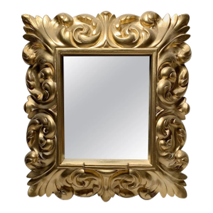 Mid 20th Century Plaster Wall Mirror Hollywood Regency
