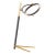 Ian K. Fowler by Visual Comfort Signature Mistral Medium Ring Lamp in Hand-Rubbed Antique Brass and Matte Black For Sale