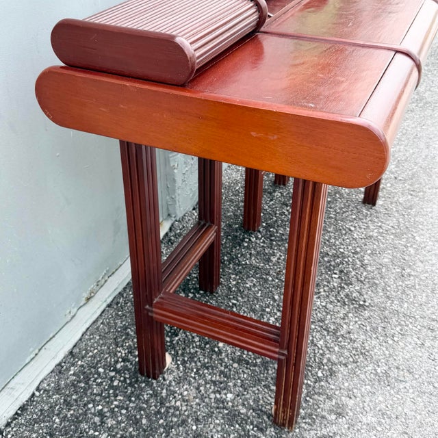 1980s Italian Roll Top Desk by Umberto Asnago & Franco Pozzi for Giorgetti For Sale In West Palm - Image 6 of 8