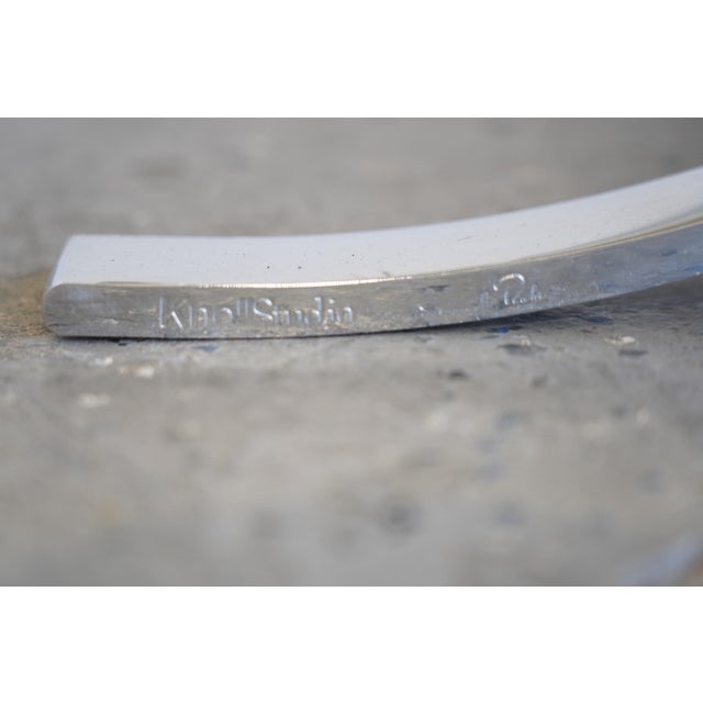 Vintage Cream Leather Knoll Barcelona Chair by Ludwig Mies Van Der Rohe For Sale - Image 12 of 12