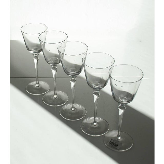 Murano Crystal Glasses by Carlo Moretti, Set of 4 For Sale - Image 11 of 13
