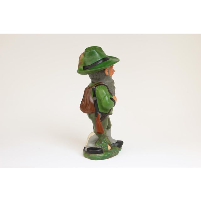 Clay garden gnome, manufactured in East Germany in the 1950s and 1960s. Manufacturer: Balzer & Bock, Gräfenroda, Thuringia...