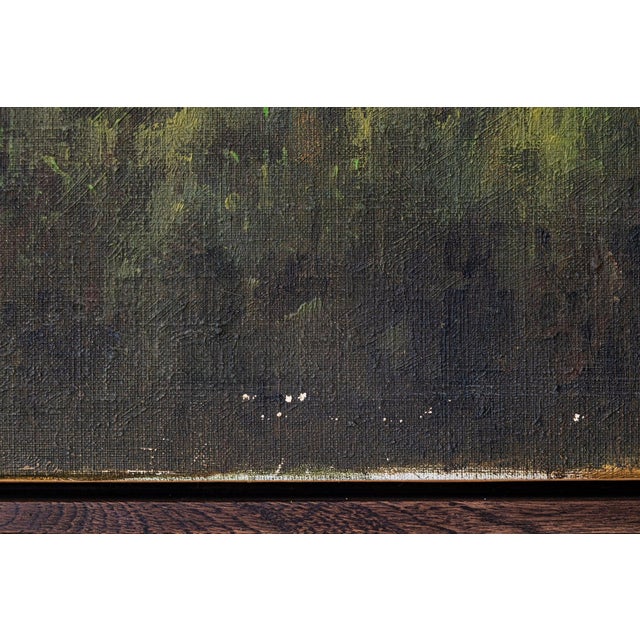 Benito Sanchez, Catalan Mountain Landscape with Bride, Oil on Canvas For Sale - Image 4 of 9