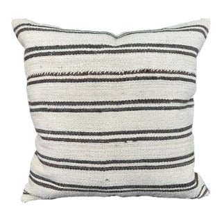 Turkish Hemp Pillow Cushion Natural Beige Brown Pillow Cushion Cover 24x24 For Sale