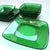 Forest Green Mid Century Modern Depression Glass Plates & Bowls by Anchor Hocking- 8 Pieces For Sale - Image 8 of 8
