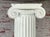 Neoclassical Ionic-Style Fluted White Carved Wood Architectural Columns, a Pair For Sale - Image 15 of 15