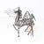 Black 1970s Stan Bennett Pegasus Hanging Wire Sculpture, California Studio Craft, Kinetic Art For Sale - Image 8 of 10