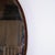 Oval Mirror with Slim Dark Wood Frame, 20th Century For Sale - Image 6 of 8