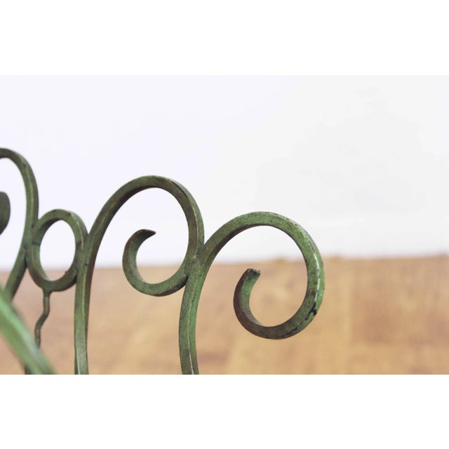 Green Mid-Century Metal Magazine Rack, 1950s For Sale - Image 8 of 12