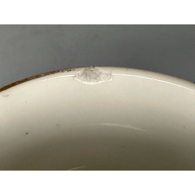 Gray Antique Hand Painted Forget Me Not Doves Cup and Saucer c. 1900 For Sale - Image 8 of 9