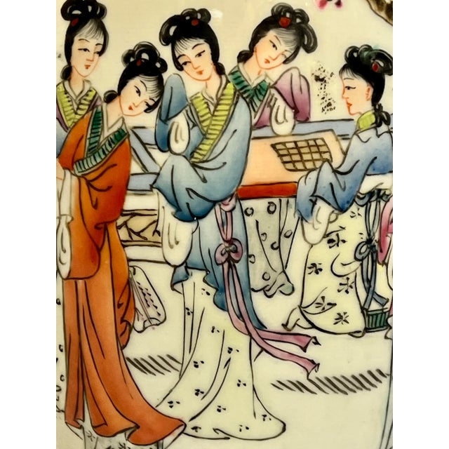 Vintage Chinese Export Famille Rose Porcelain Vase For Sale - Image 4 of 11