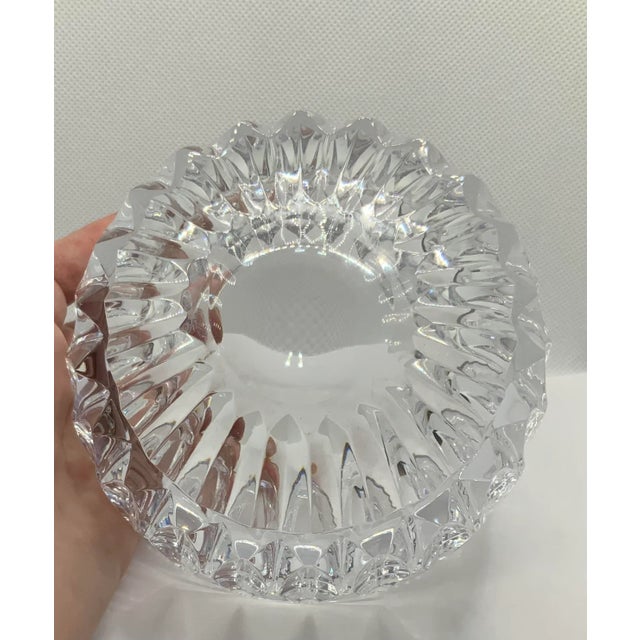 Late 20th Century Cut Crystal Bowl For Sale - Image 5 of 6