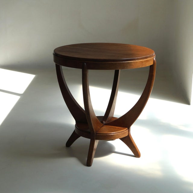 Amsterdam School Occasional Table by a.f. Van Der Weij for l.o.v. Oosterbeek, 1920s For Sale - Image 3 of 18