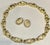 9 Carat Diamond Necklace & Earrings Bridal Suite 159 Gm 18 Karat Yellow Gold For Sale - Image 9 of 18