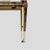 Vintage Italian Console Table in Brass and Chrome Metal, 1970s For Sale - Image 3 of 12