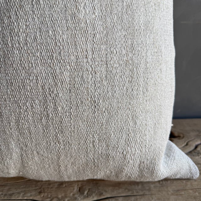 Vintage Rug Pillow Cover With Original Seams For Sale In Los Angeles - Image 6 of 7