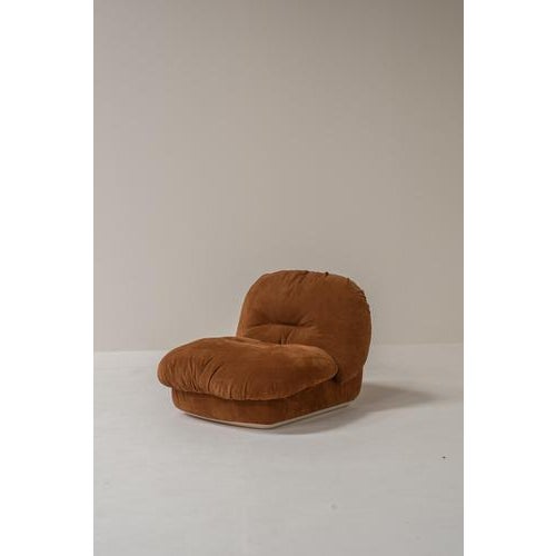 Jumbo Lounge Chairs attributed to Alberto Rosselli for Saporiti Italia, Italy, 1970s, Set of 2 For Sale - Image 14 of 16