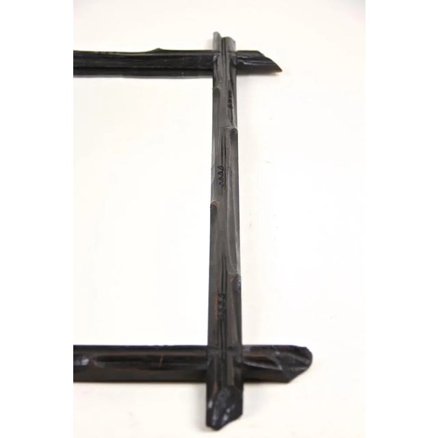 Austrian Rustic Black Forest Wall Mirror, 1880 For Sale - Image 10 of 16