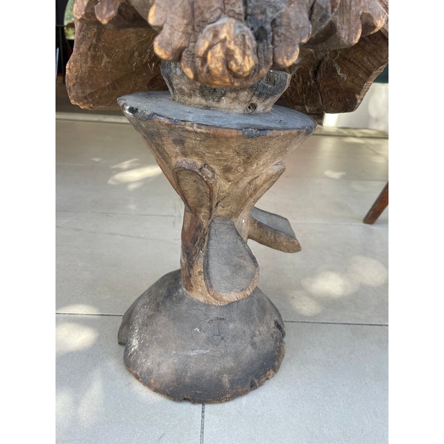 1940s Hand-Carved Wooden Religious Sculpture Fragment For Sale In San Francisco - Image 6 of 8