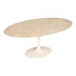 Knoll Saarinen Oval Marble Dining Table For Sale