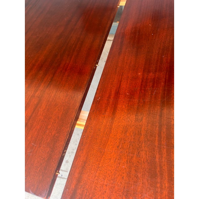 1940s Saginaw Furniture Shops "Expandomatic" Mahogany Desk-to-Dining Table For Sale - Image 12 of 18