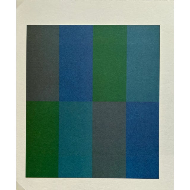 Guido Molinari (October 12, 1933 – February 21, 2004) 8.5" wide x 9.25" high Italian Canadian artist, known...