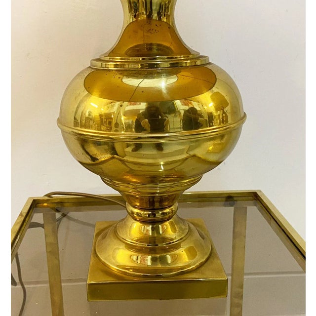Mid-Century Italian Brass Table Lamp, 1960s For Sale - Image 4 of 9