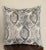 Early 21st Century 22” Gray and Thick White Woven Diamond Pattern New Pillow For Sale - Image 5 of 5