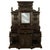 Antique Monumental Renaissance Revival Carved Oak Hall Tree Stand Mirror 1890 For Sale - Image 4 of 14