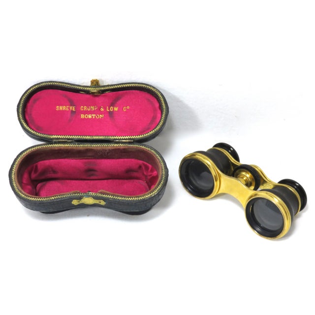 Gold Antique French Made Shreve Crump & Low Opera Glasses For Sale - Image 8 of 13