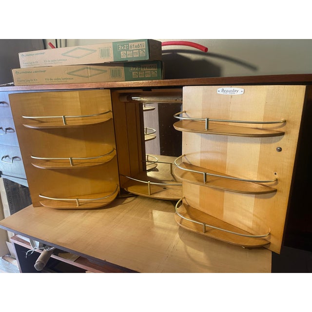 Innovative Mid-Century Cocktail Sideboard by Beautility | Bottle Storage For Sale - Image 6 of 7